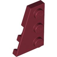 Lego Wedge Plate 3 x 2 Left / Dark Red