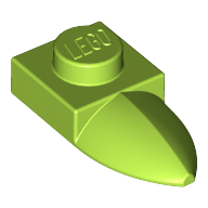 Lego Plate Special 1 x 1 with Tooth / Lime