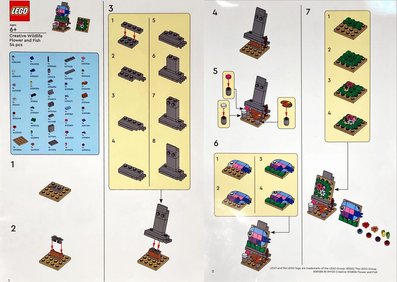 Lego Creative Wildlife Flower and Fish