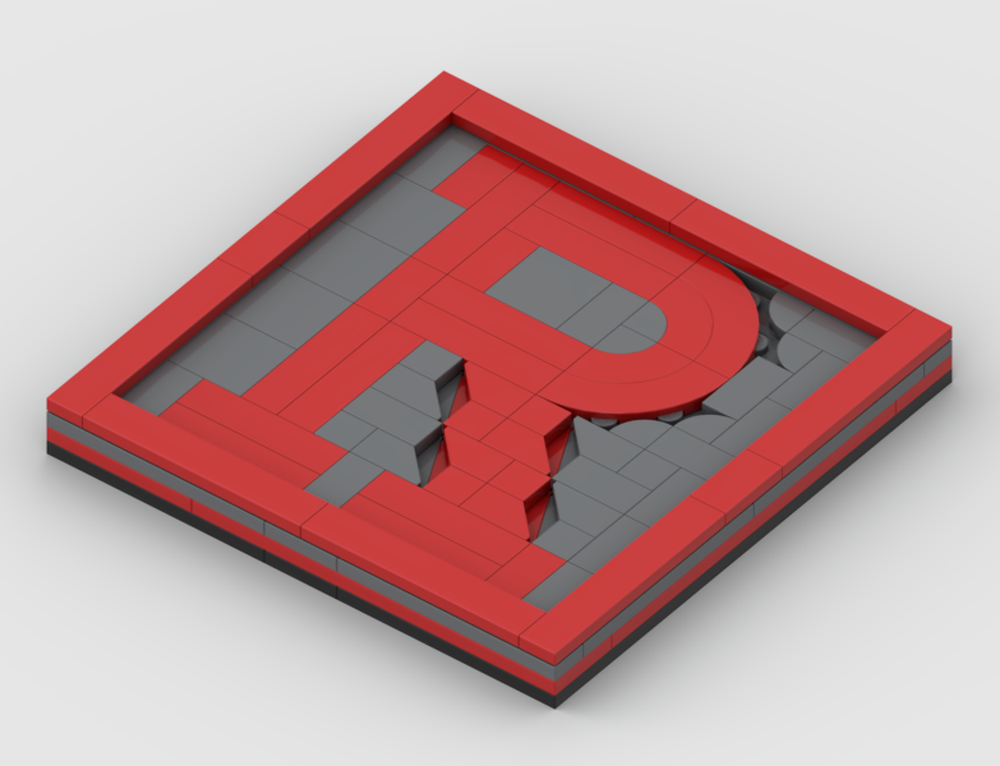 Lego Rutgers University Coaster