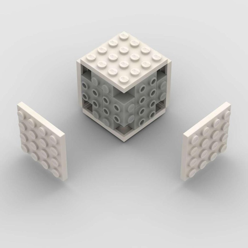 Lego Dice - White - 4x4