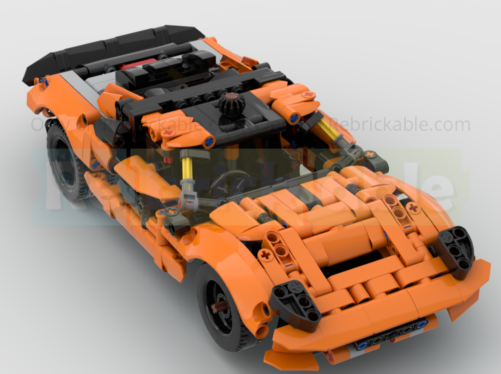 Lego ford gt orange