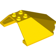 Lego Windscreen 6 x 6 x 2 Canopy / Yellow