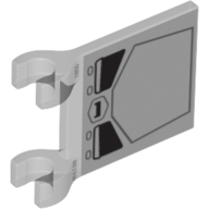 Lego Flag 2 x 2 [Thick Clips] with AT-ST Print [4486 / 9679]