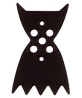 Lego Minifigure Cape Cloth, Angular Points and Collar / Black