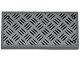 Lego Tile 2 x 4 with Tread Plate and 4 Silver and White Rivets Pattern (Sticker) - Sets 4205 / 4430 / 60004 / Light Bluish Gray