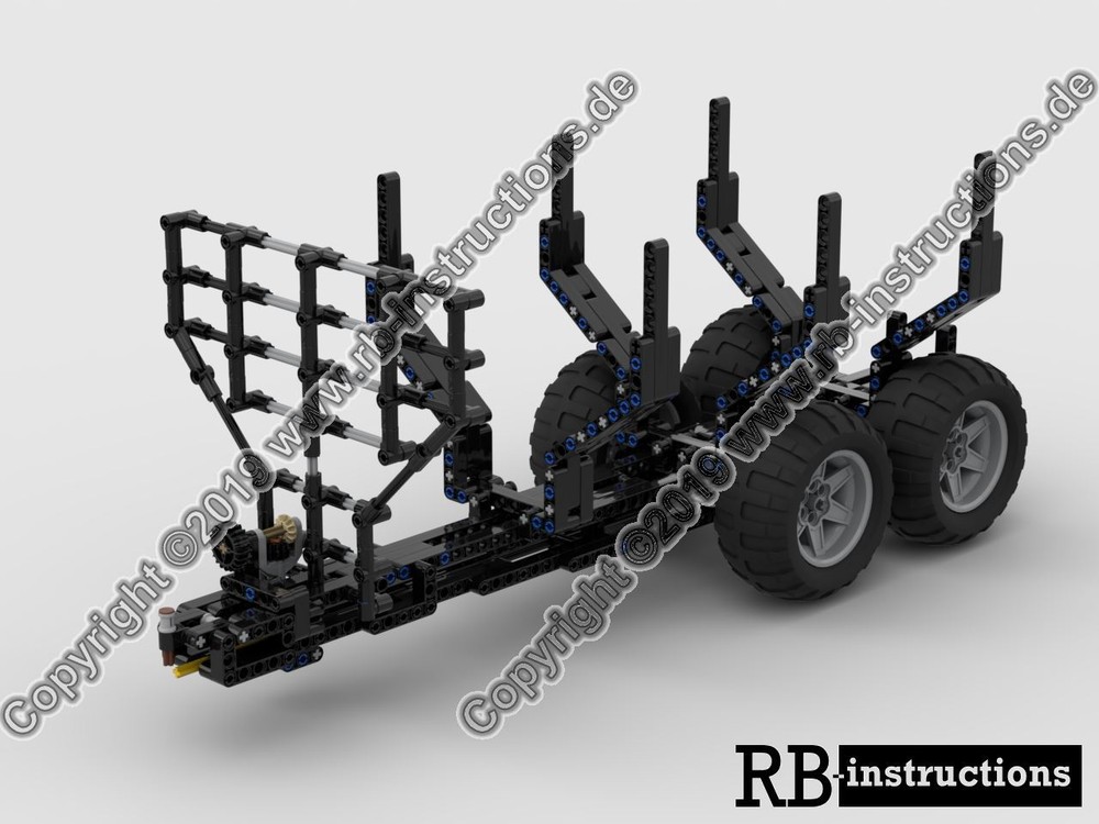 Lego Forest trailers for Claas Xerion 5000 or Fastrac (Forstanhänger)