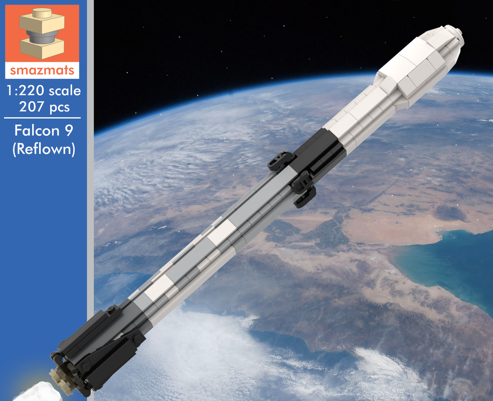 Lego Reflown Falcon 9 [1:220 scale]