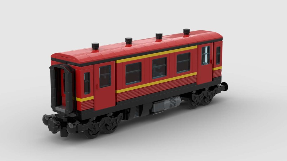 Lego Red passenger car 1st class