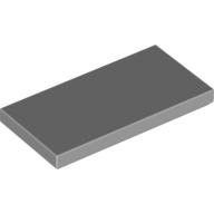 Lego Tile 2 x 4 with Groove / Light Bluish Gray