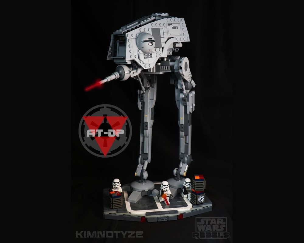 Lego MOC - AT-DP 75083 MOD with Baseplate - Version 1.1
