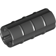 Lego Technic Axle Connector Ridged [with x Hole x Orientation] / Black