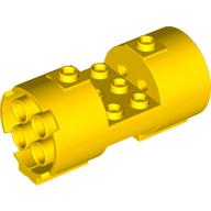 Lego Cylinder 3 x 6 x 2 2/3 Horizontal Hollow Studs / Yellow