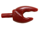 Lego Hand Crab Pincer, Straight / Dark Red