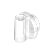 Lego Plate Round 1 x 1 with Hollow Stud and Bar on Underside / Trans-Clear