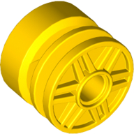 Lego Wheel 18 x 14 with Pin Hole, Fake Bolts and Shallow Spokes / Yellow