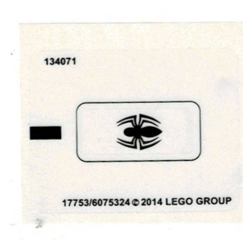 Lego Sticker Sheet for Set 76014-1