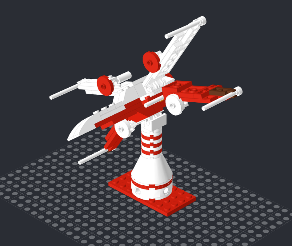 Lego X-wing with stand
