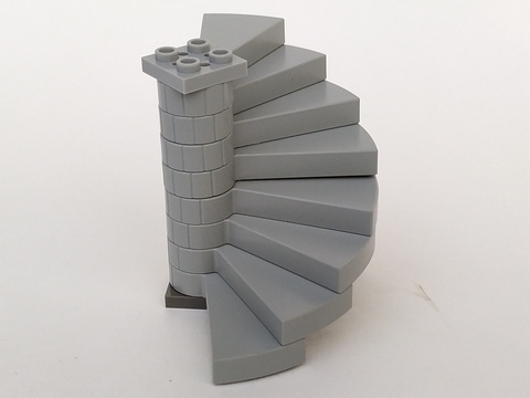Lego Stairs Spiral Steps 8 with Support