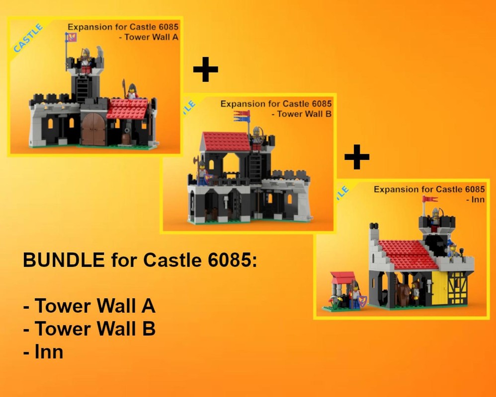 Lego Classic Castle Expansions - 6085 - BUNDLE