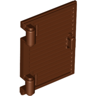 Lego Window 1 x 2 x 3 Shutter with Hinges and Handle / Reddish Brown