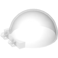 Lego Windscreen 6 x 6 x 3 Canopy Half Sphere with Dual 2 Fingers / Trans-Clear