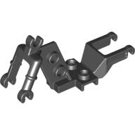 Lego Vehicle Base, Motorcycle Chassis, Clip for Handle / Black