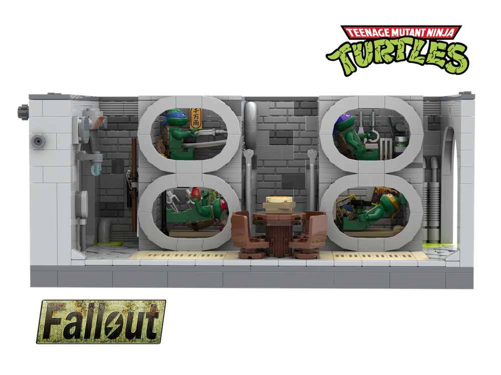 Lego Fallout 4 - Vault 81 - Fallout / TMNT Mashup Room - Part 2