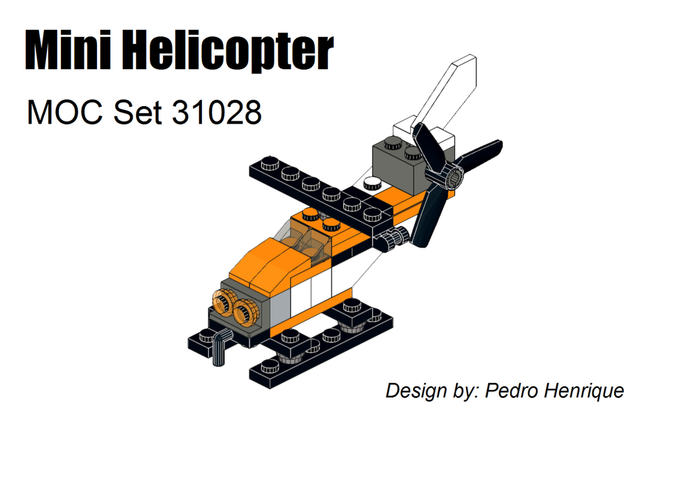 Lego Mini Helicopter - MOC 31028