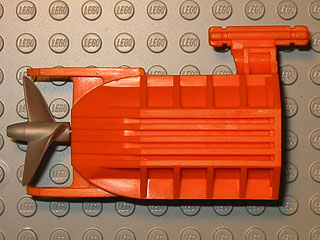 Lego Electric, Motor 8 x 4 x 4 Back Half with 2-Blade Propeller / Orange