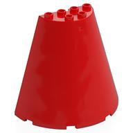 Lego Cone Half 8 x 4 x 6 / Red