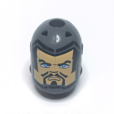 Lego Large Figure Head, Round Top with Unknown Print