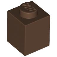 Lego Brick 1 x 1 / Brown