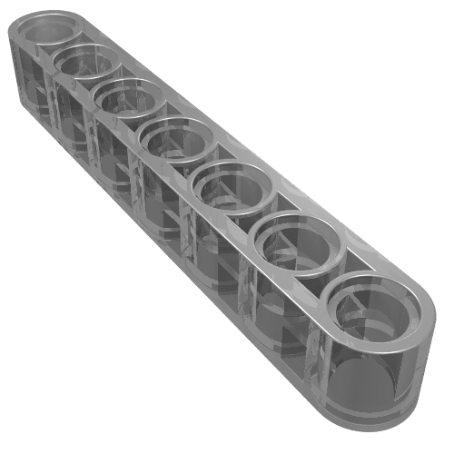 Lego Technic Beam 1 x 7 Thick / Trans-Brown