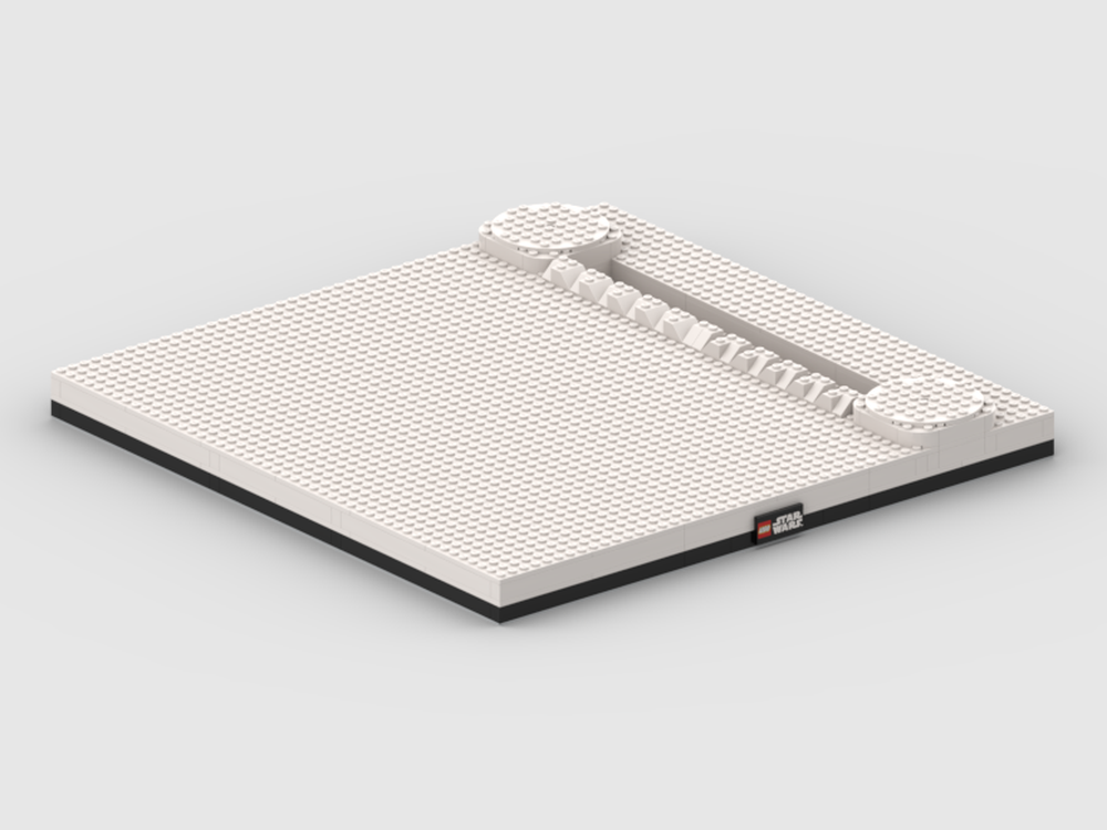 Lego Hoth battle terrain base plate