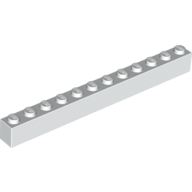 Lego Brick 1 x 12 / White