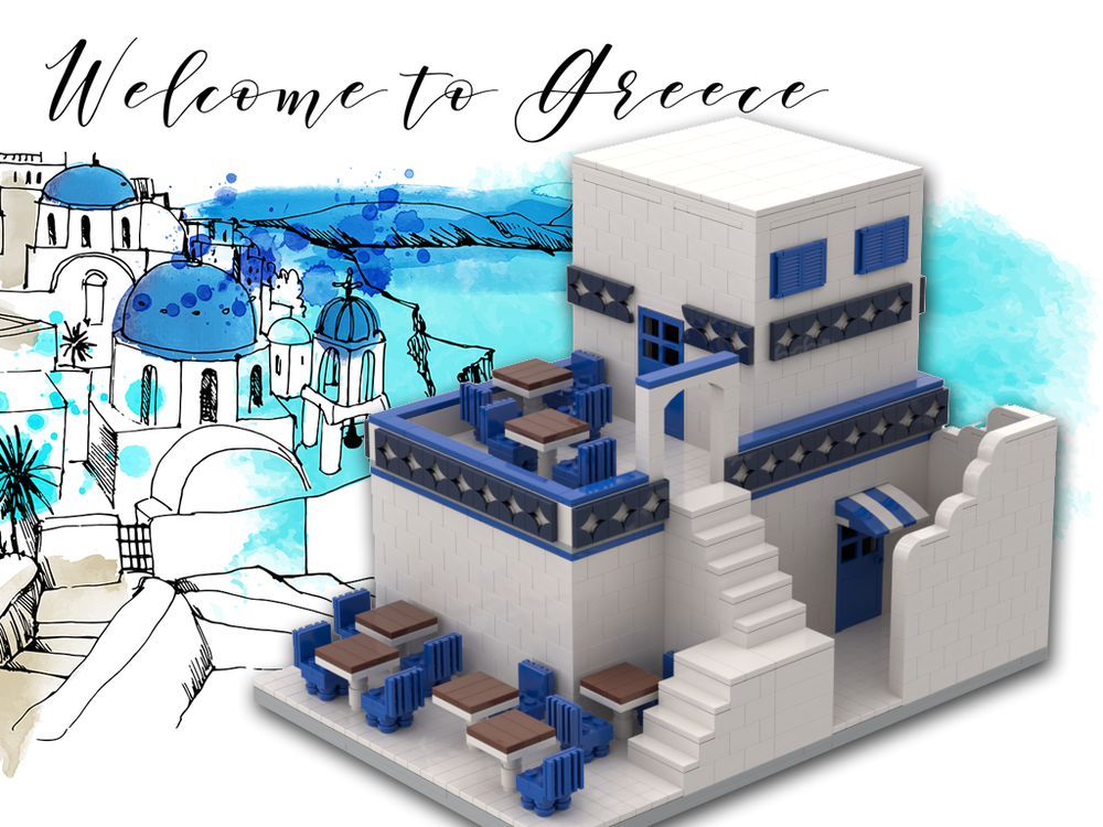 Lego Greek restaurant