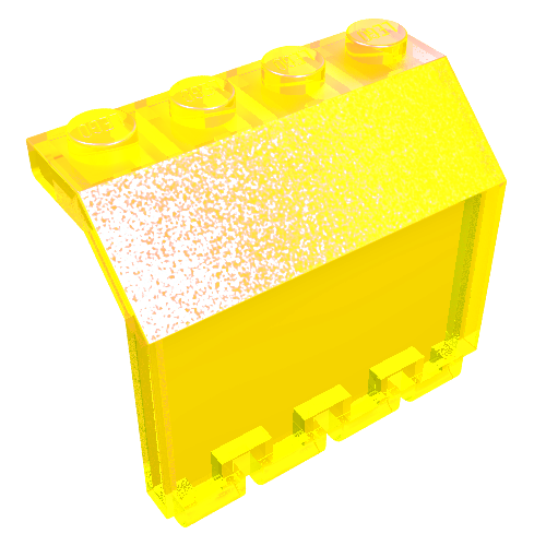 Lego Hinge Panel 2 x 4 x 3 1/3 / Trans-Neon Green