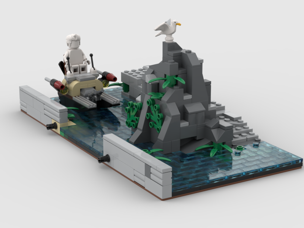 Lego Modular to Ninjago Hidden Swamp Monster 9461