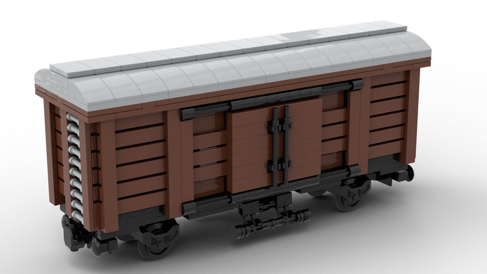 LEGO Train - Wagon à bestiaux - Cattle Car - MOC