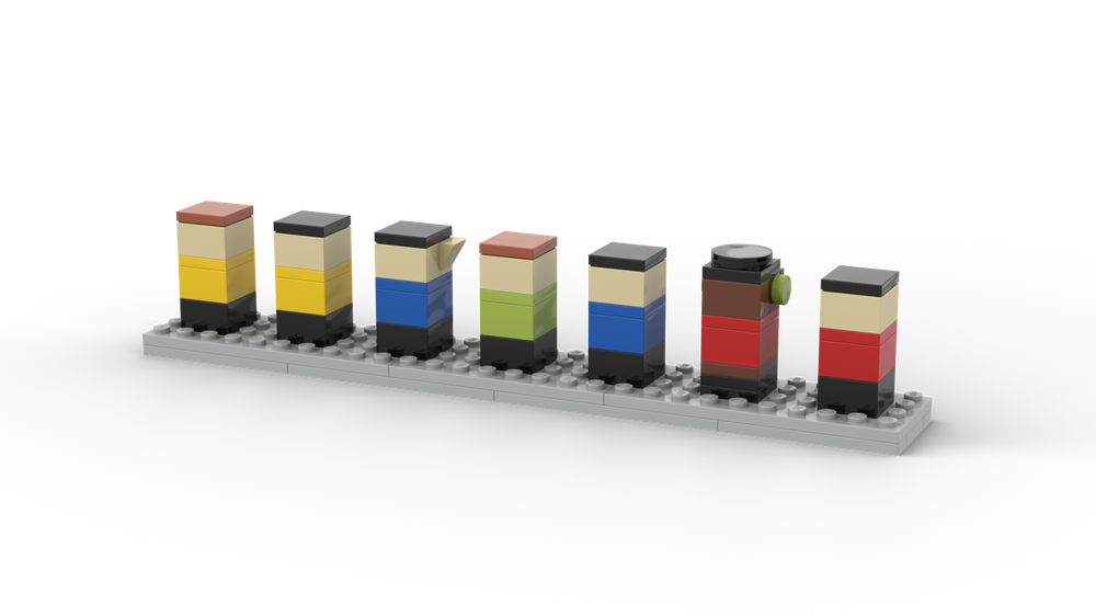 Lego Minimalistic Star Trek: The Original Series cast