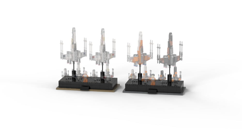 Lego Base Stand for STARWARS Micro X-wing starfighters