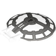 Lego Dish 6 x 6 Inverted - No Studs with Handle with SW 8 Cockpit Print