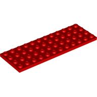 Lego Plate 4 x 12 / Red