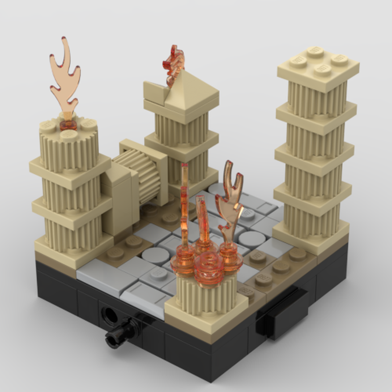 Lego Pathway with Pillars