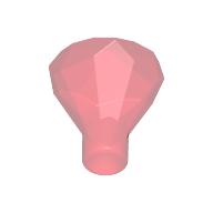 Lego Rock 1 x 1 Jewel / Gem 24 Facet / Trans-Red