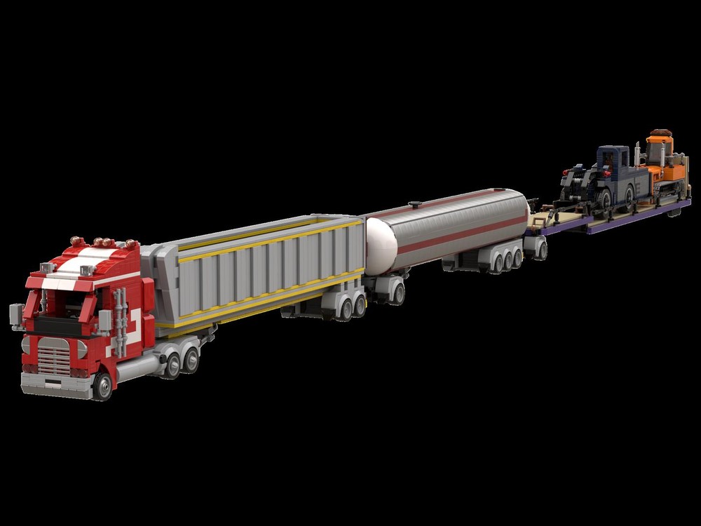 Lego Freightliner Argosy Road Train