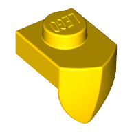 Lego Plate Special 1 x 1 with Vertical Tooth / Yellow