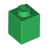 Lego Brick 1 x 1 / Green