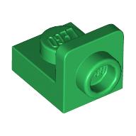 Lego Bracket 1 x 1 - 1 x 1 Inverted / Green